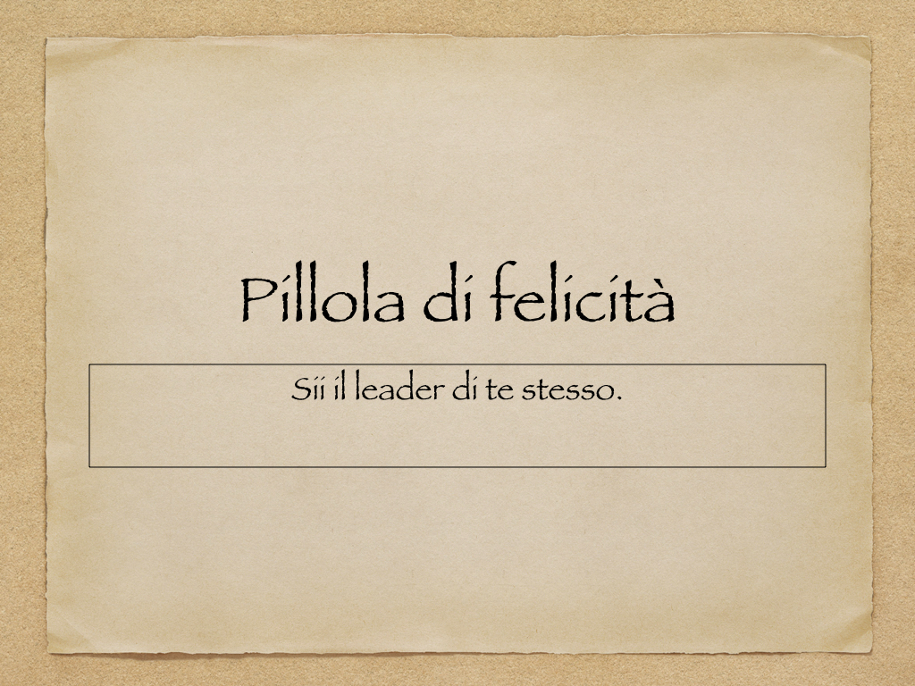 Pillola di felicità