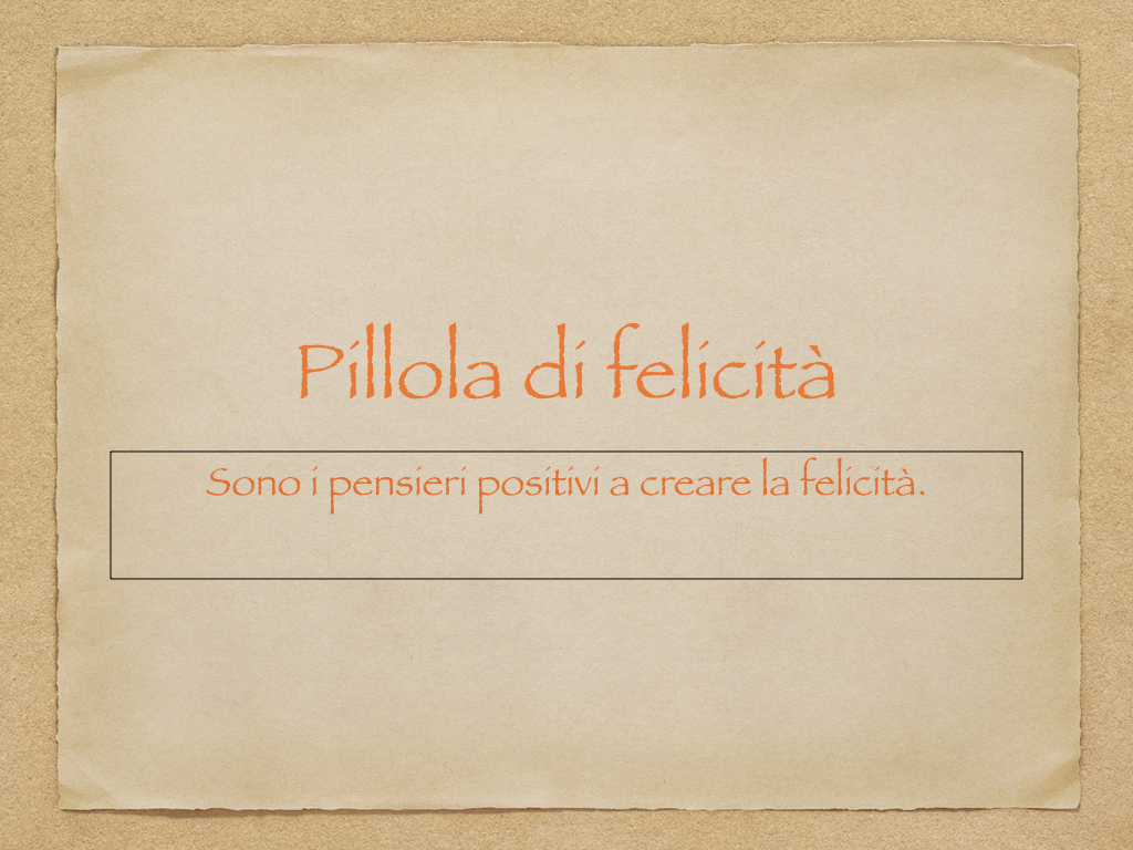 Pillola di felicità