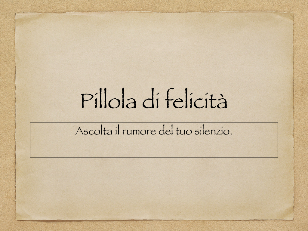 Pillola di felicità