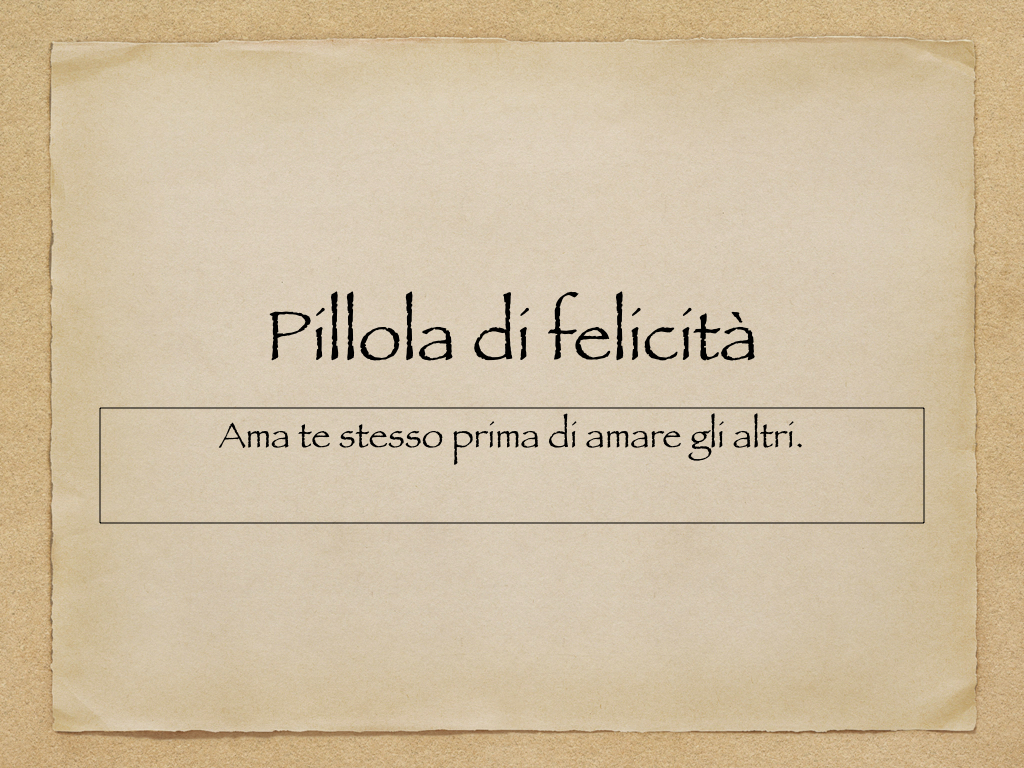 Pillola di felicità