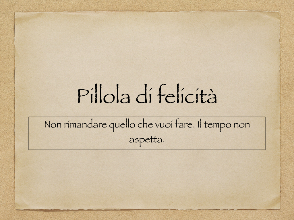 Pillola di felicità