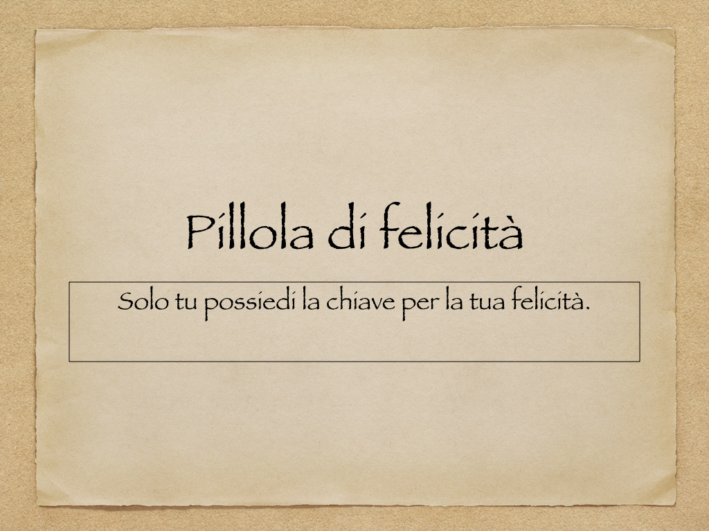 Pillola di felicità