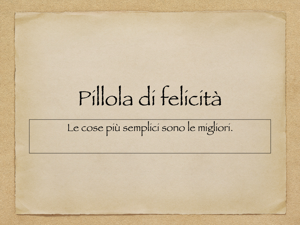 Pillola di felicità