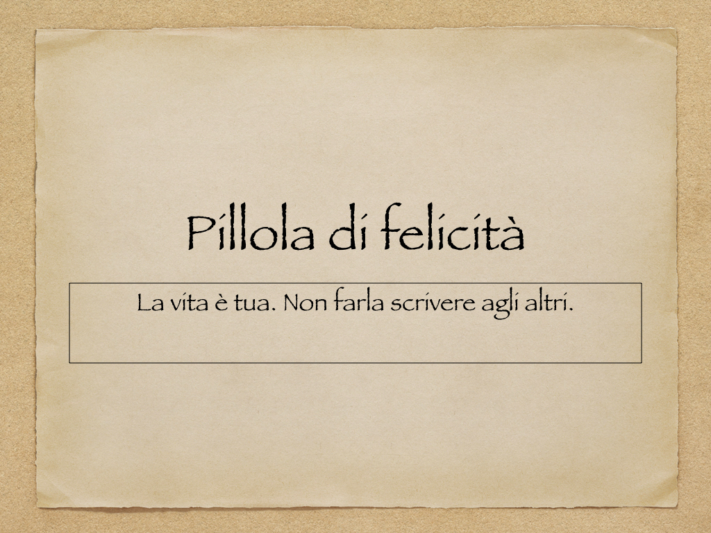 Pillola di felicità