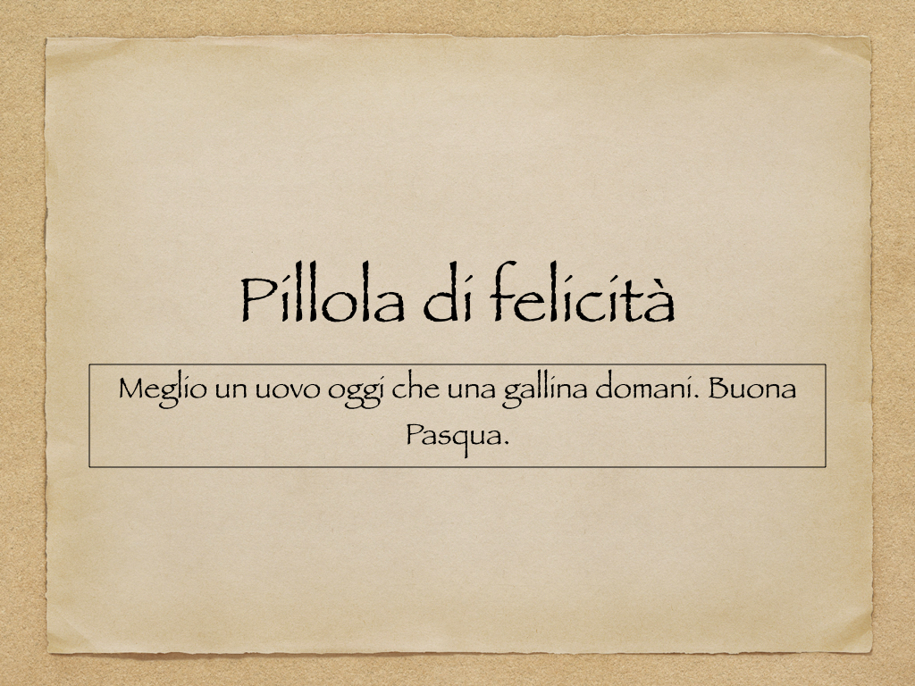 Pillola di felicità