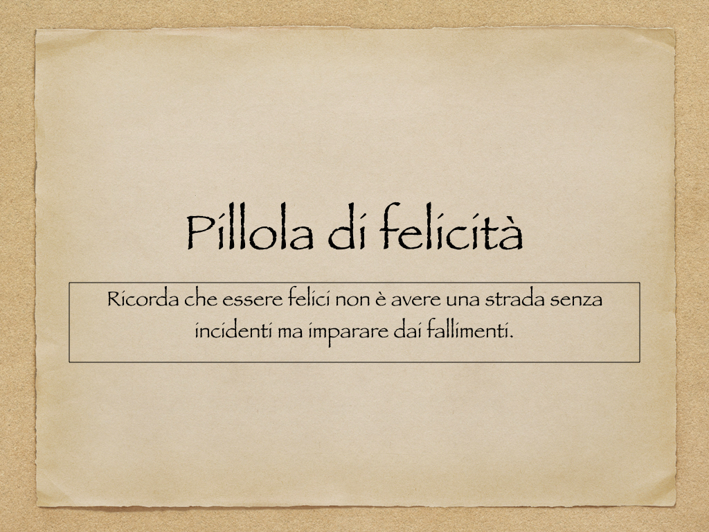 Pillola di felicità