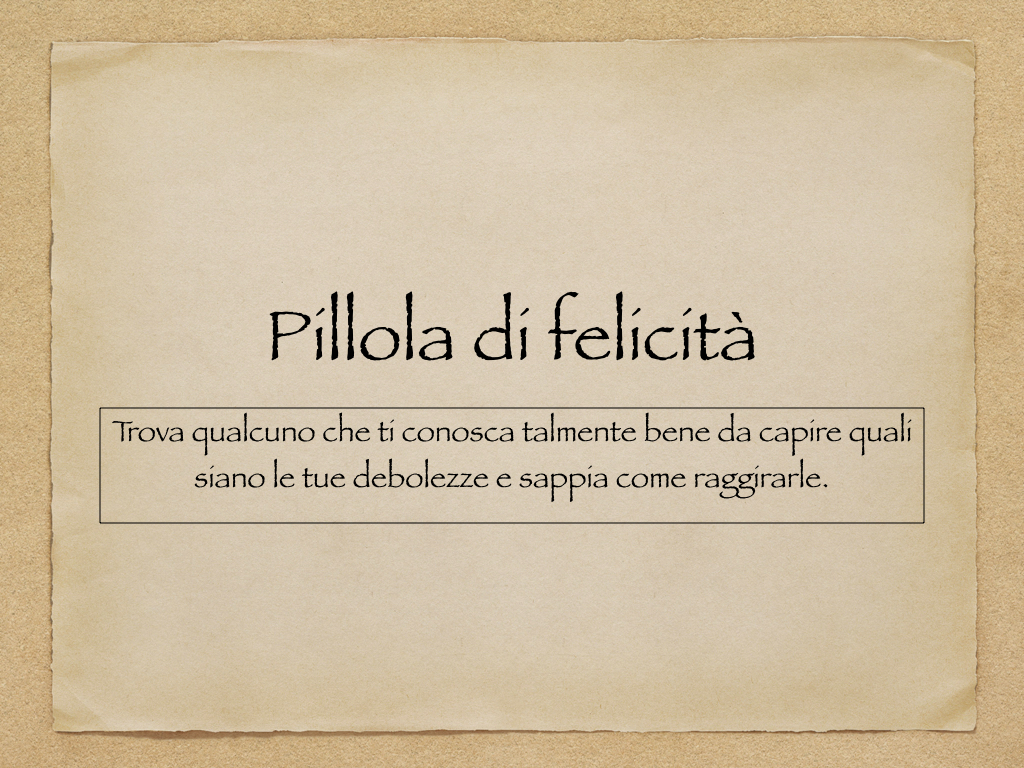Pillola di felicità