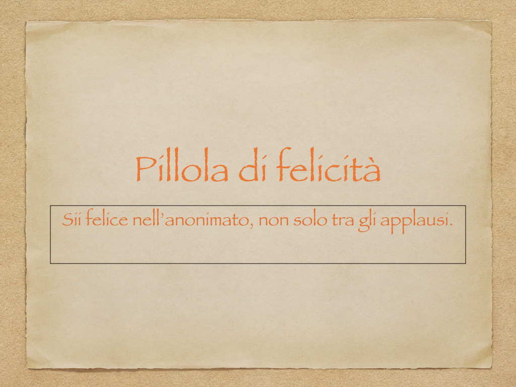 Pillola di felicità