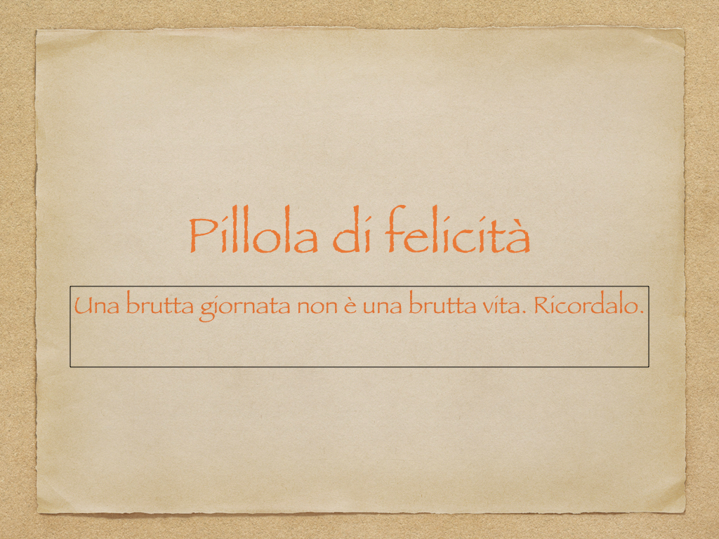 Pillola di felicità