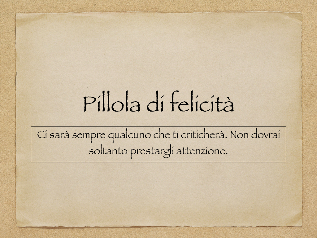 Pillola di felicità