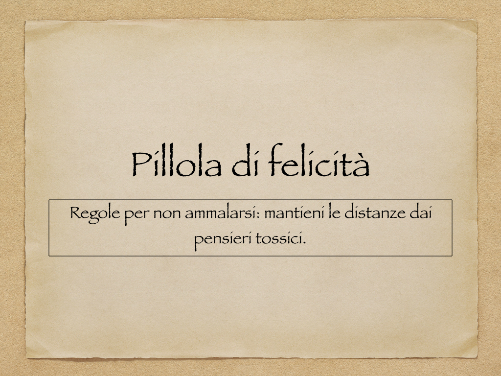 Pillola di felicità